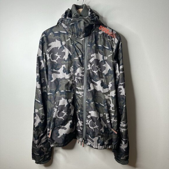 Superdry Other - Superdry Japan Mens Camouflage Windcheater Jacket Size Large Super Dry Outdoor